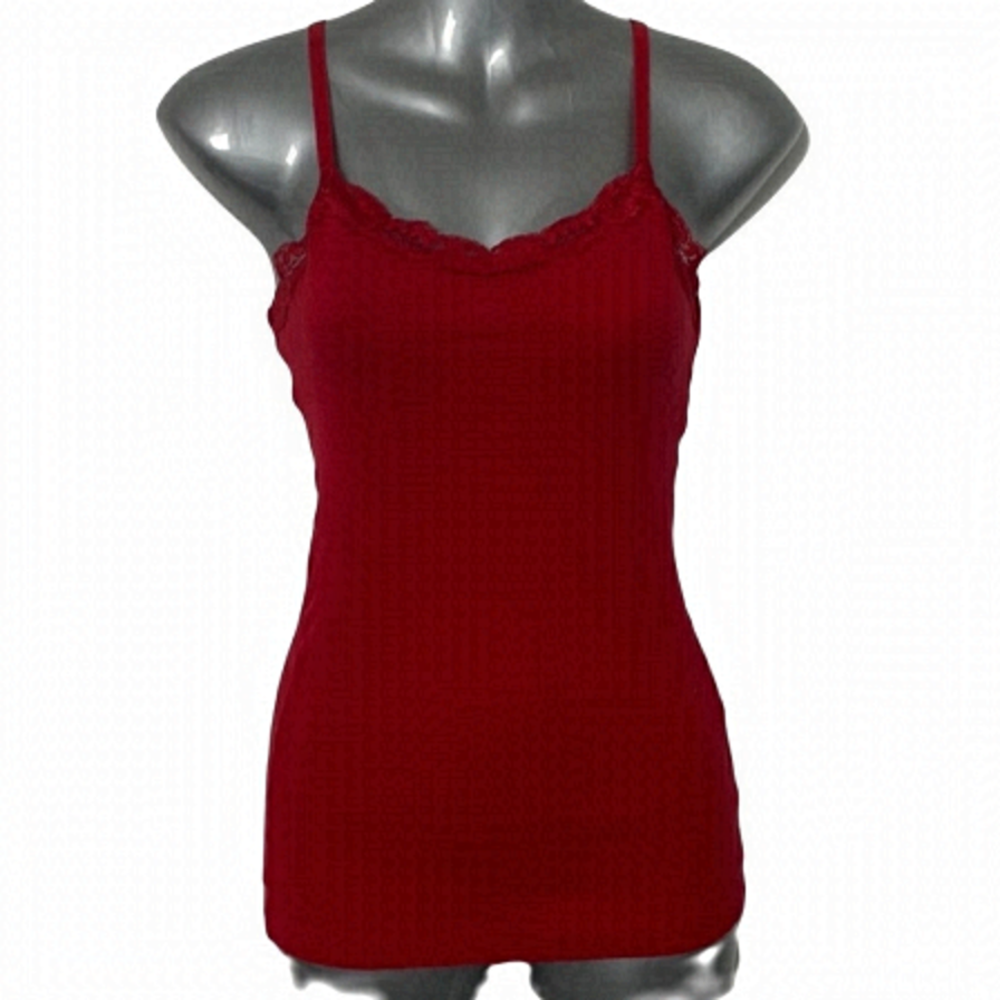 Camisole George XS Cotton Blend with Lace Trim